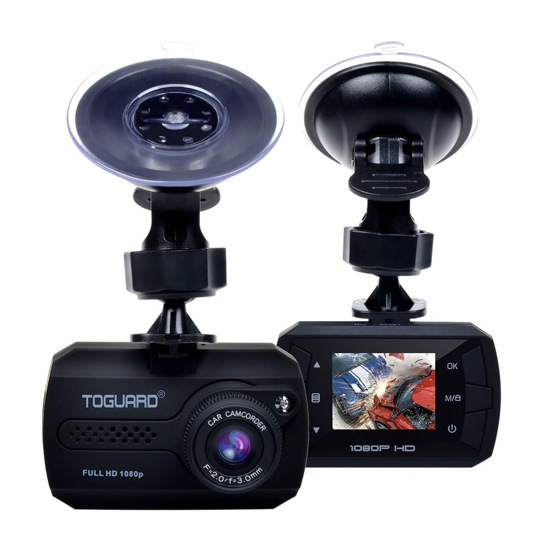 Caméra Embarquée QHD 1440p, Caméra Voiture avec Micro et Port mini